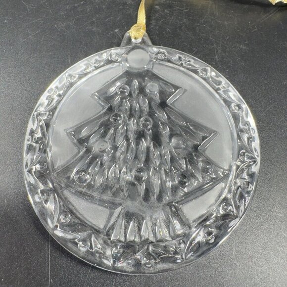 MIKASA Clear Crystal Ornament Round Sun Catcher Figure Christmas Tree Holiday - Picture 9 of 14